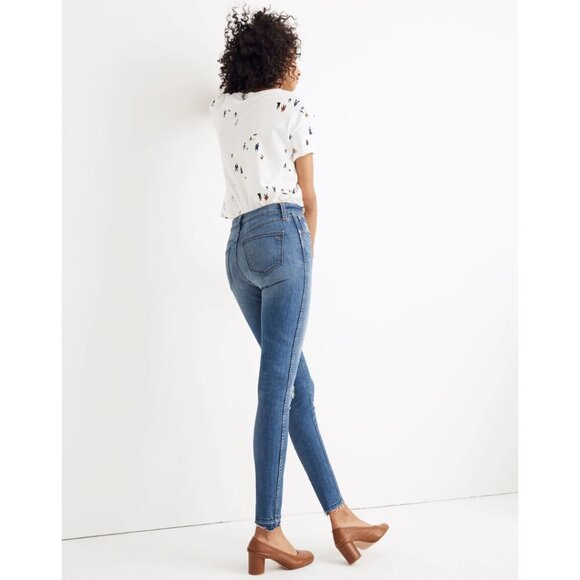 Madewell 10" High-Rise Skinny Jeans: Drop Step-Hem Edition Size 24 Tall NWT - Picture 2 of 16